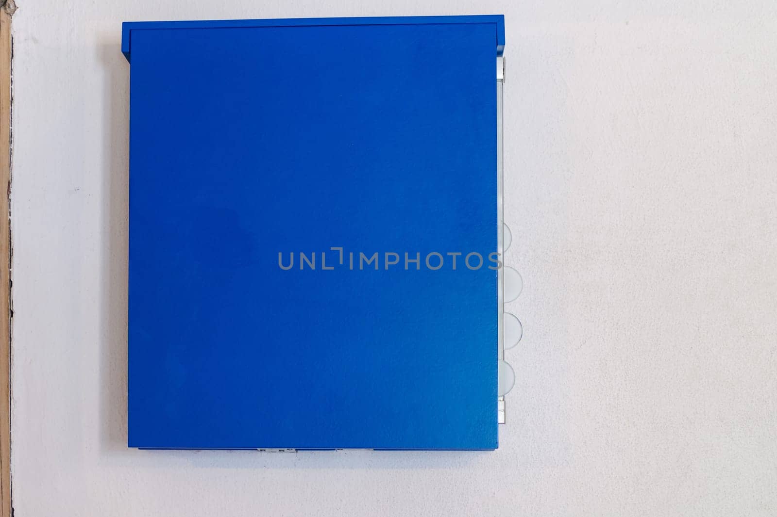 Blue small cabinet door collection without lettering