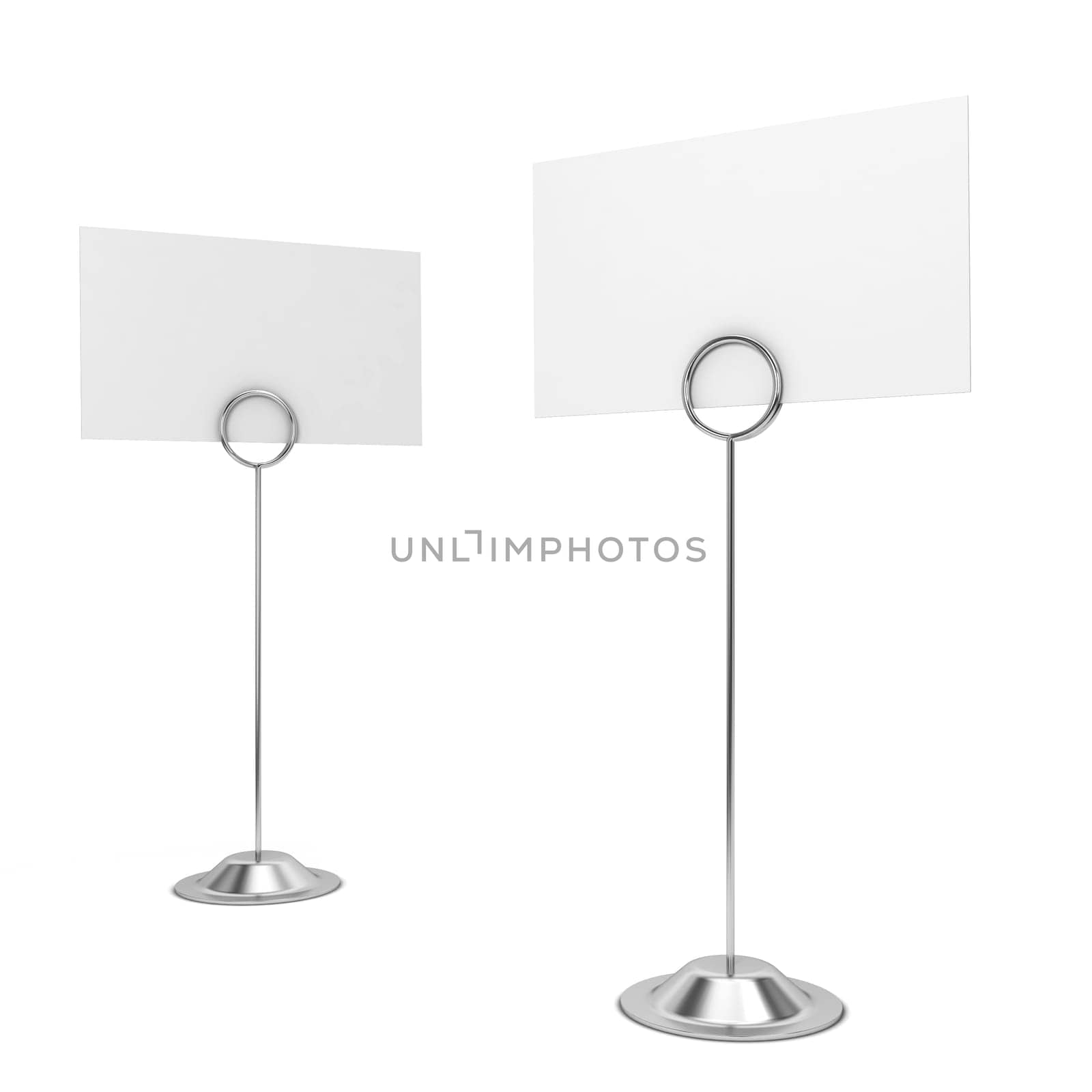 Card holders. 3d illustration isolated on white background
