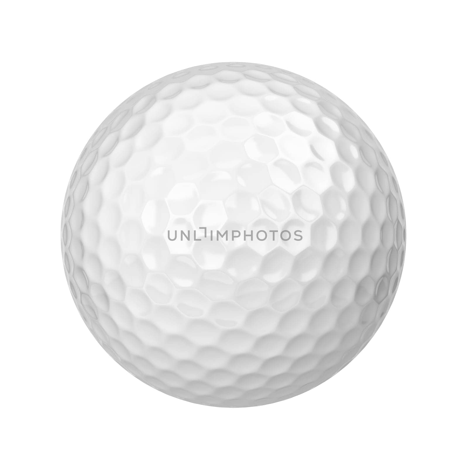 Golf ball. 3d illustration isolated on white background
