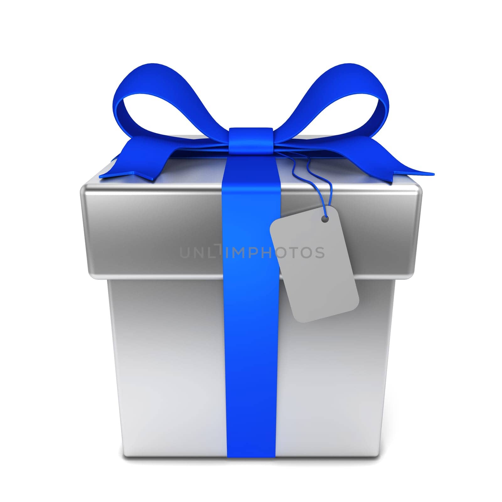 Gift box. 3d illustration isolated on white background