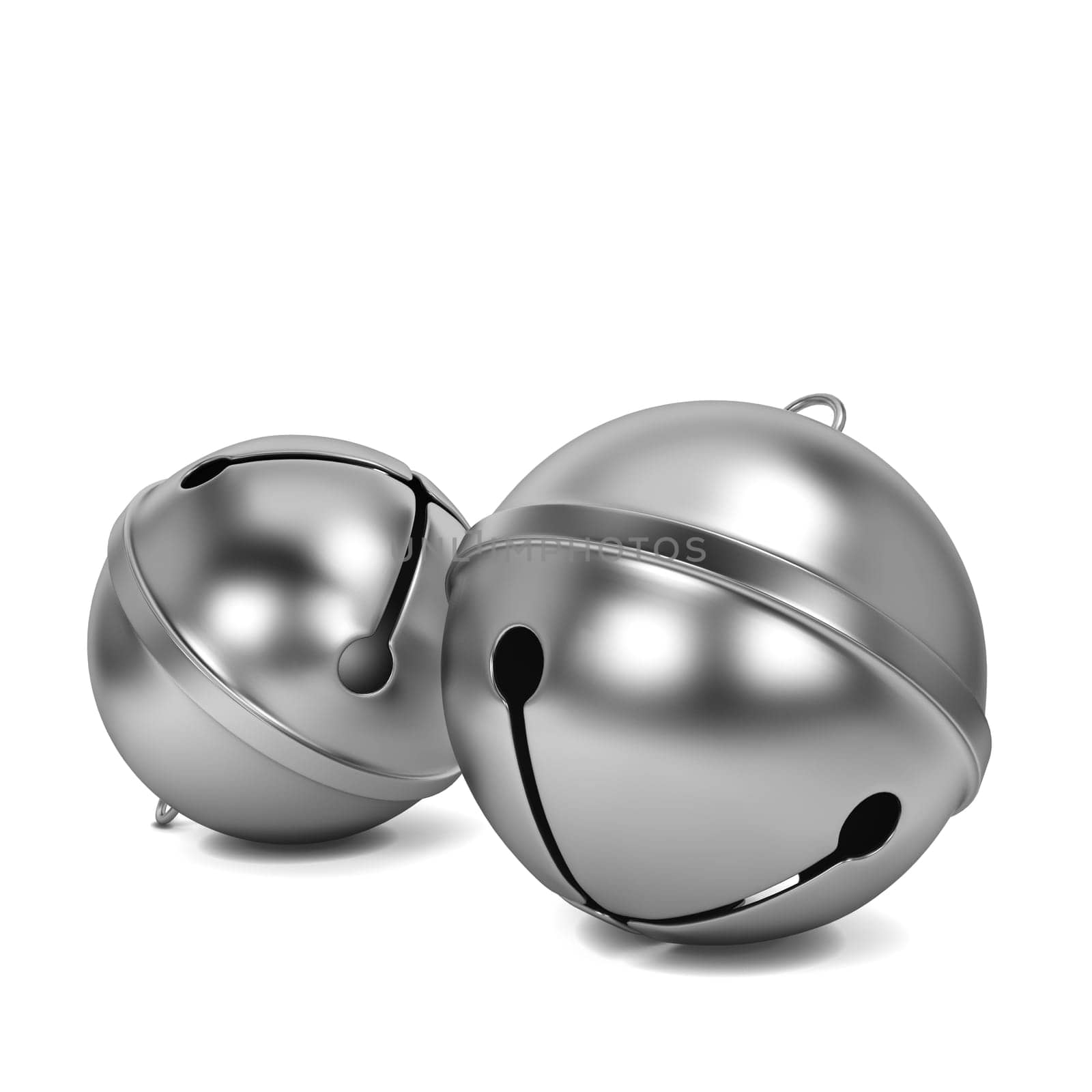 Jingle bells. 3d illustration isolated on white background