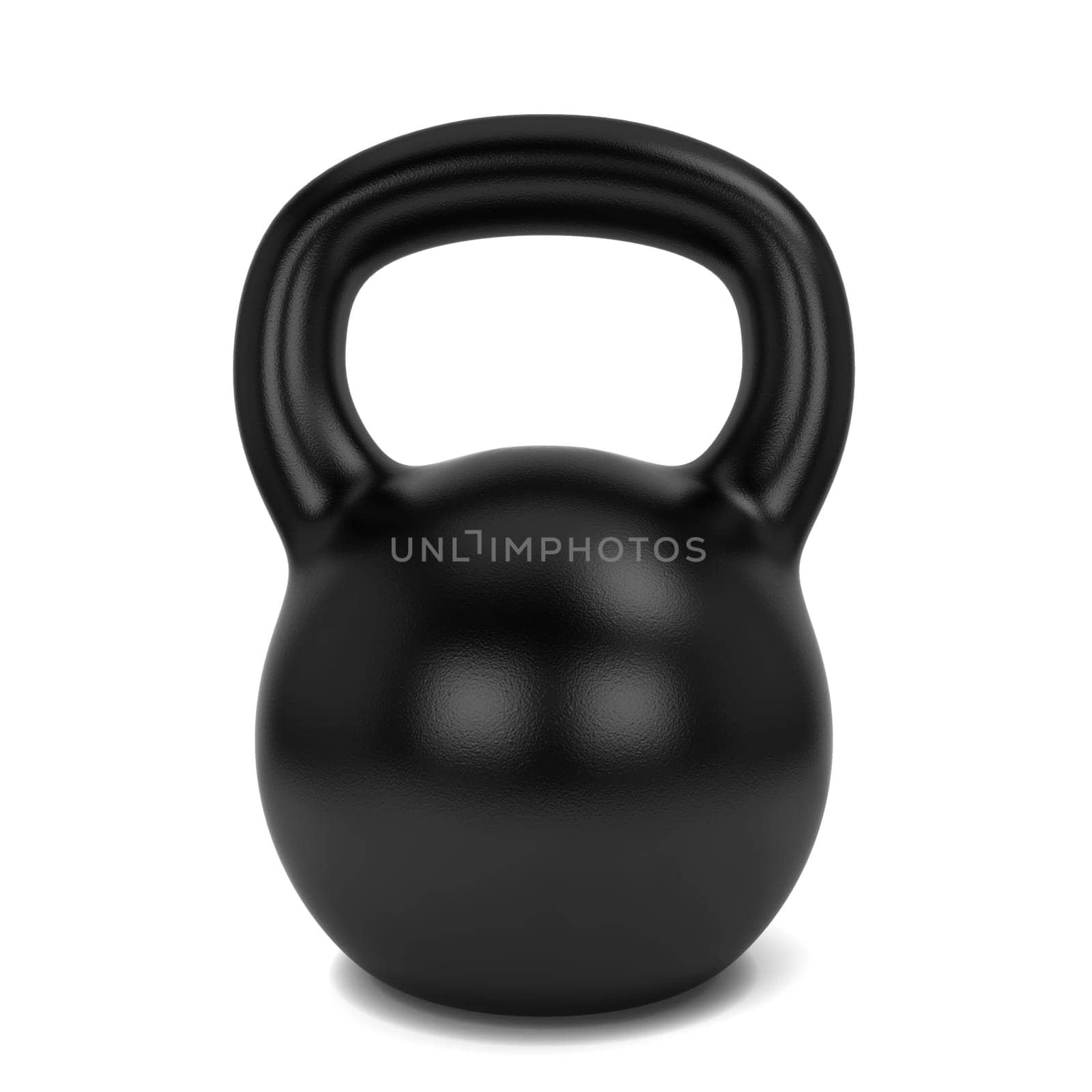 Fitness kettlebell. 3d illustration isolated on white background