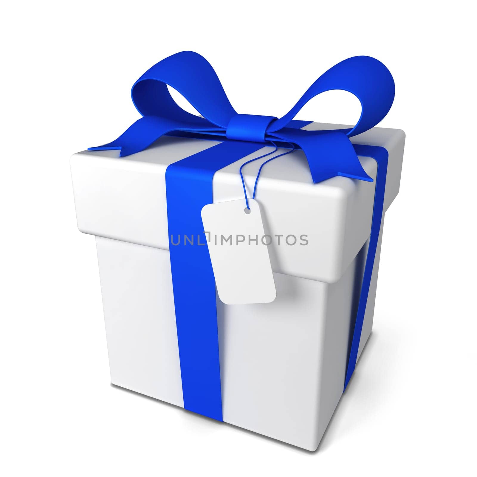 Gift box. 3d illustration isolated on white background