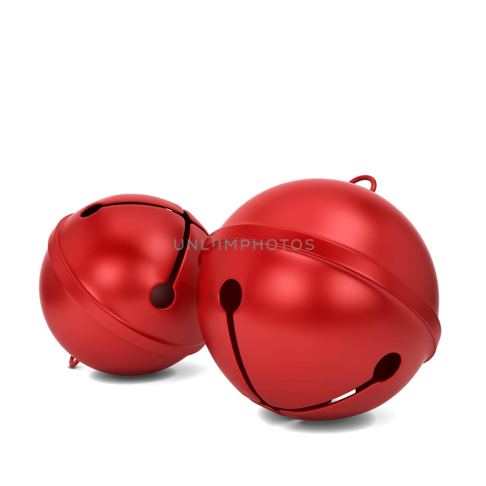 Jingle bells. 3d illustration isolated on white background