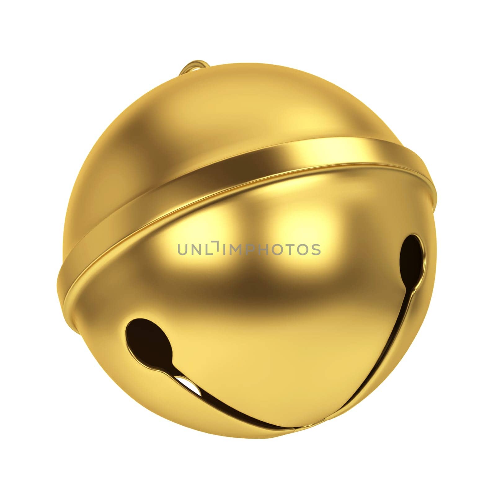 Jingle bell. 3d illustration isolated on white background