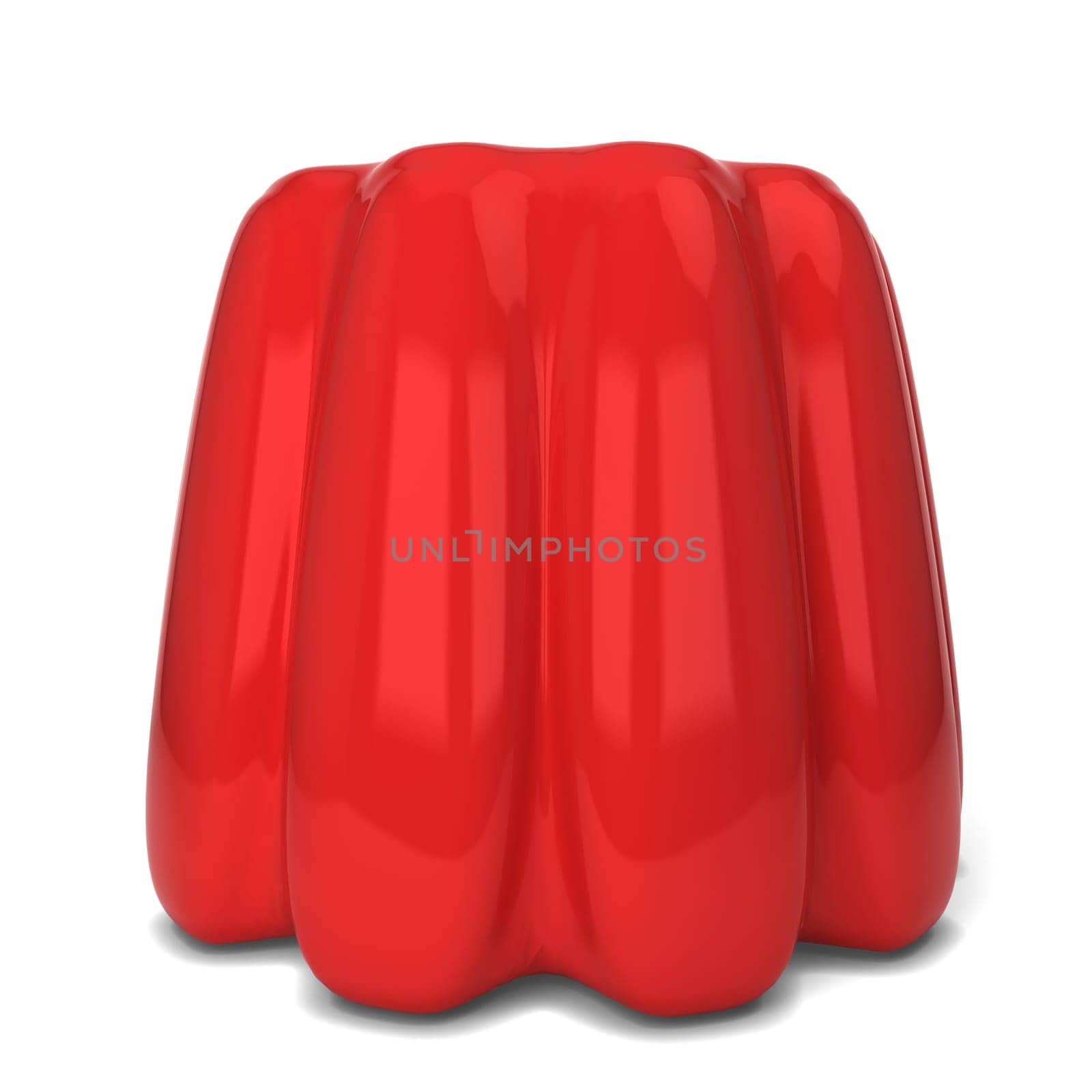 Fruit jelly. 3d illustration isolated on white background