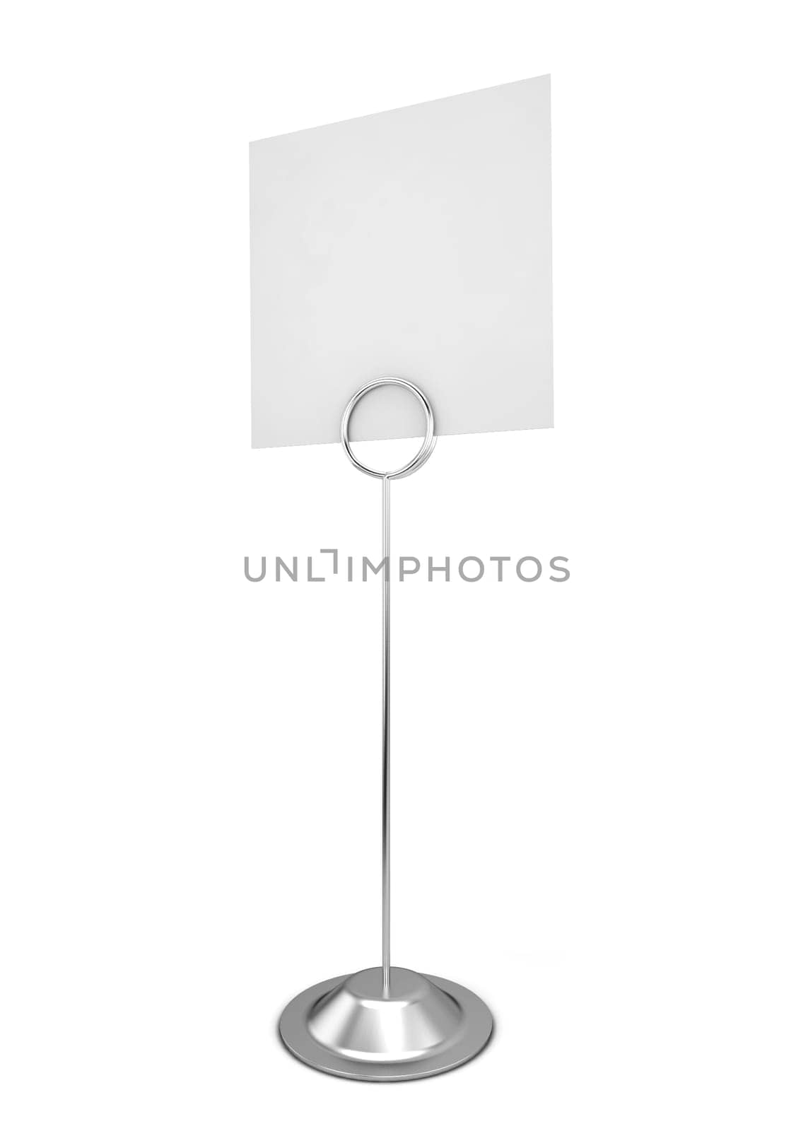Note holder. 3d illustration isolated on white background