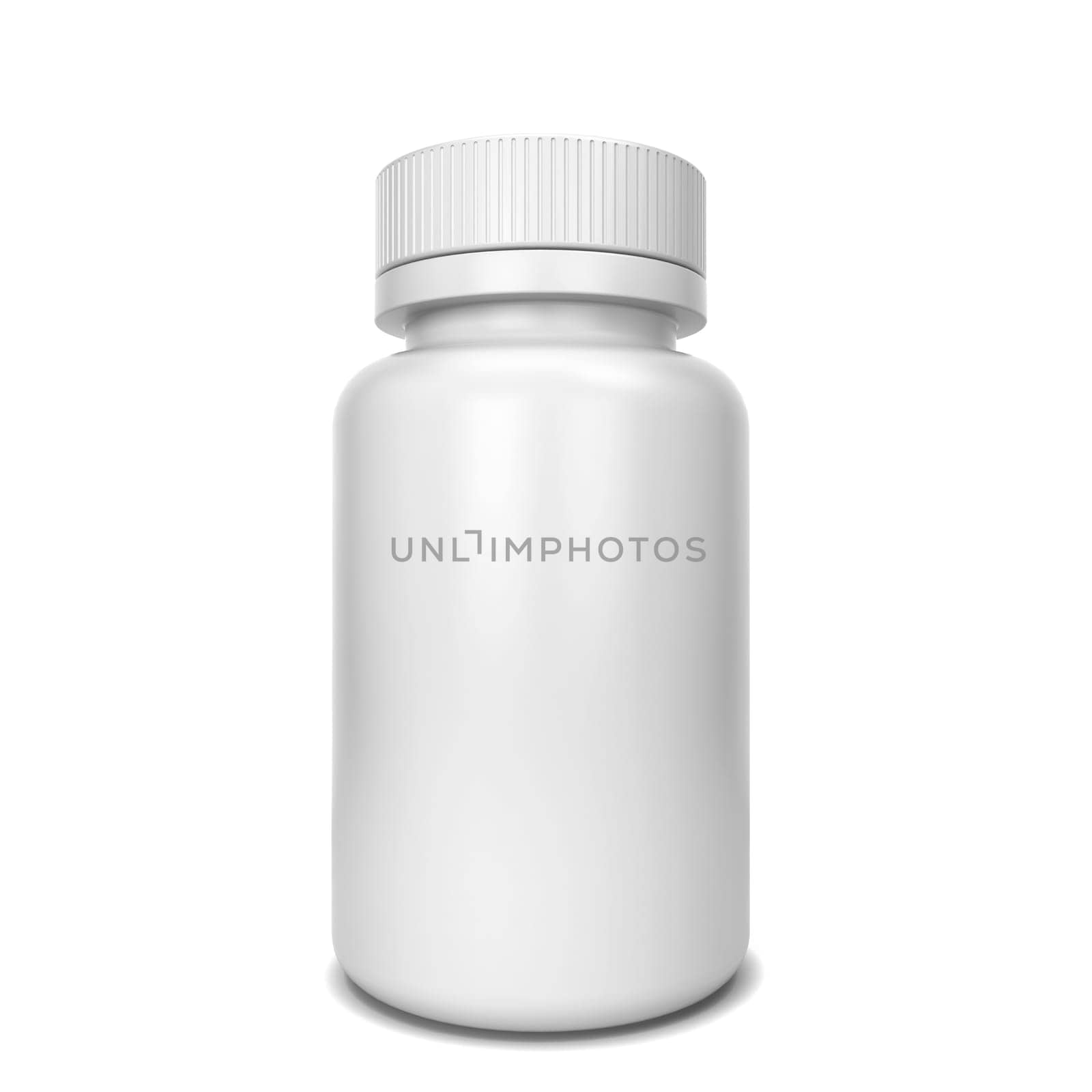 Pill box. 3d illustration isolated on white background