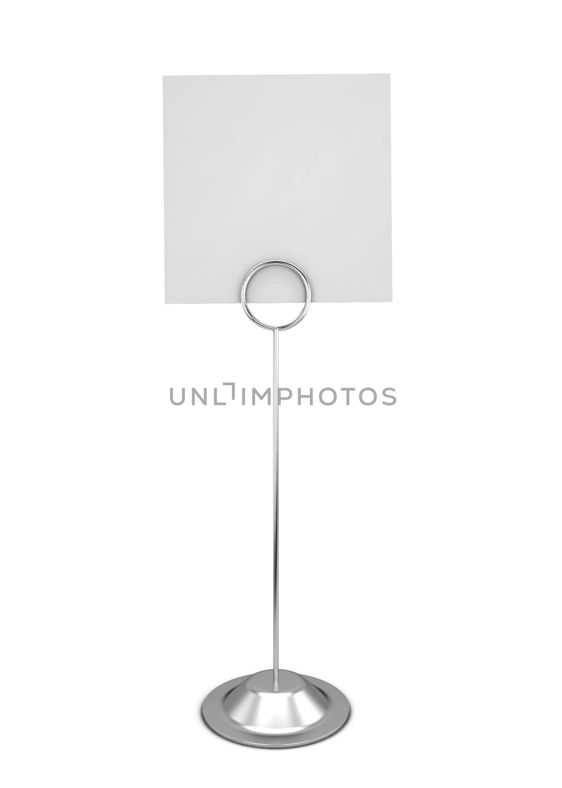 Note holder. 3d illustration isolated on white background