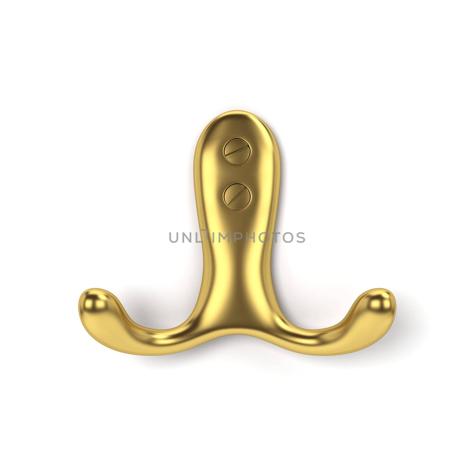 Wall hook. 3d illustration isolated on white background