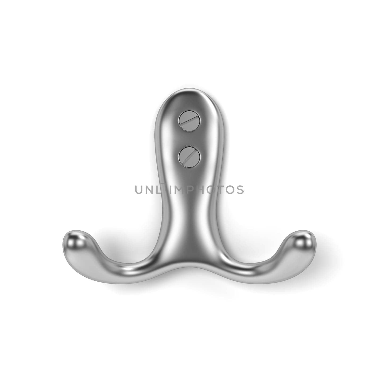 Wall hook. 3d illustration isolated on white background