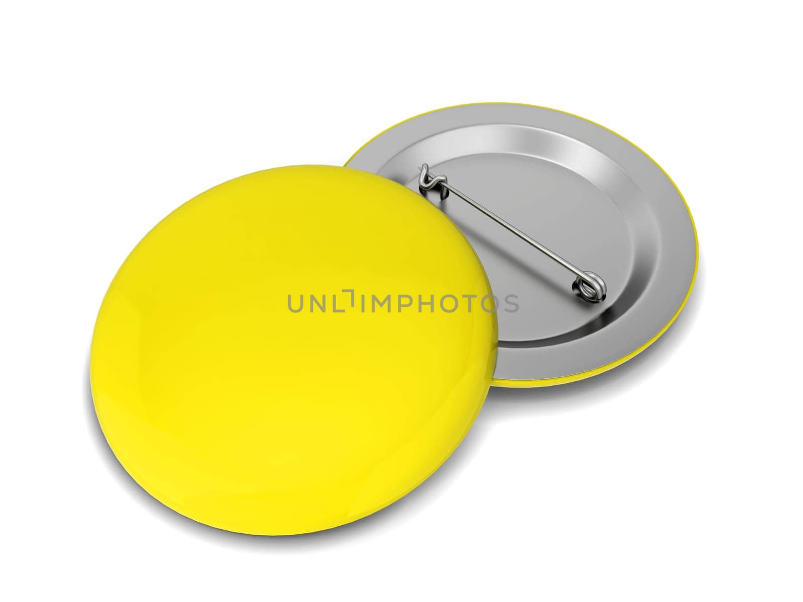 Blank badge. 3d illustration isolated on white background