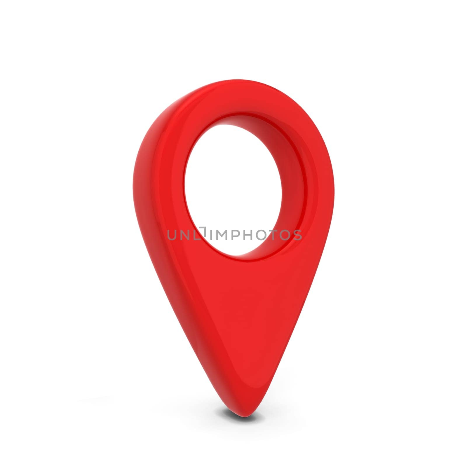 Map pointer. 3d illustration isolated on white background