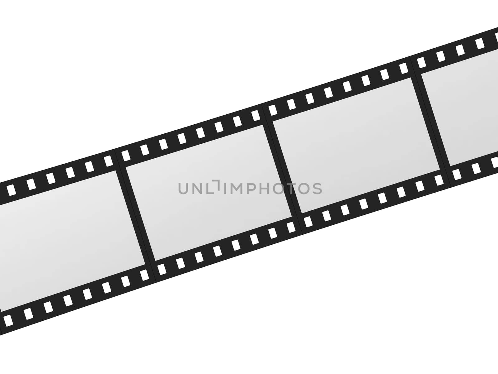 Movei film. 3d illustration isolated on white background