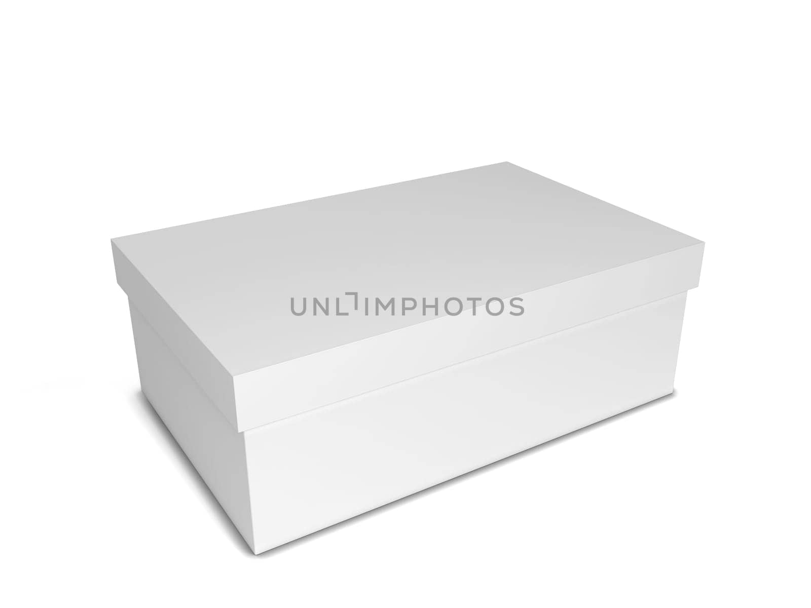 Shoe box. 3d illustration isolated on white background