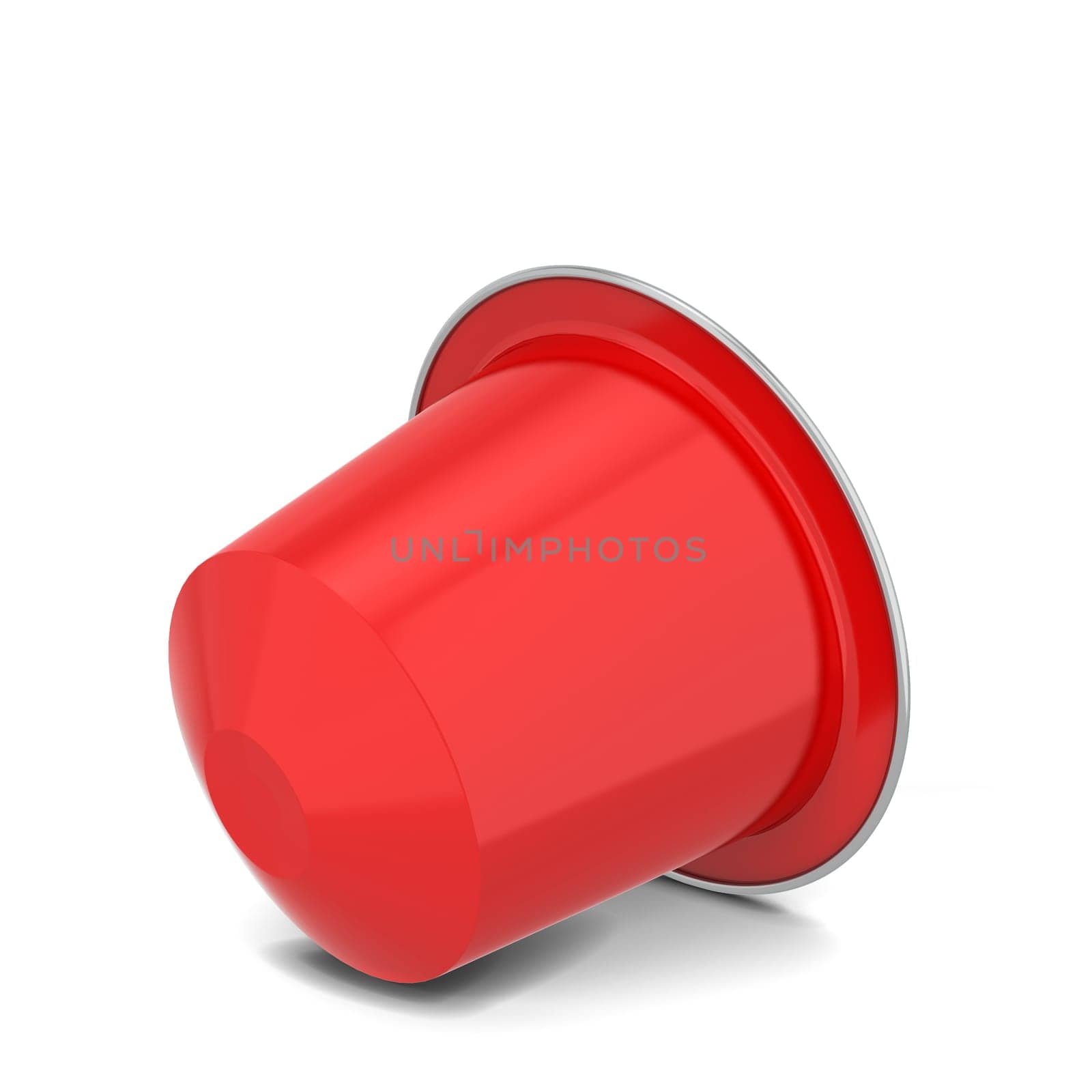 Coffee capsule. 3d illustration isolated on white background