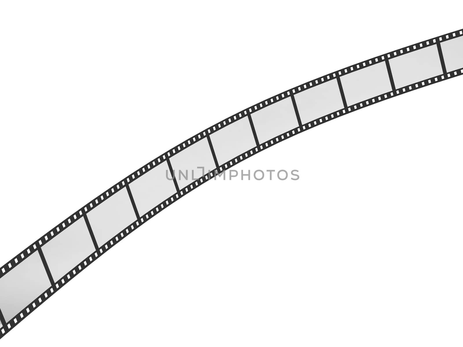 Movei film. 3d illustration isolated on white background