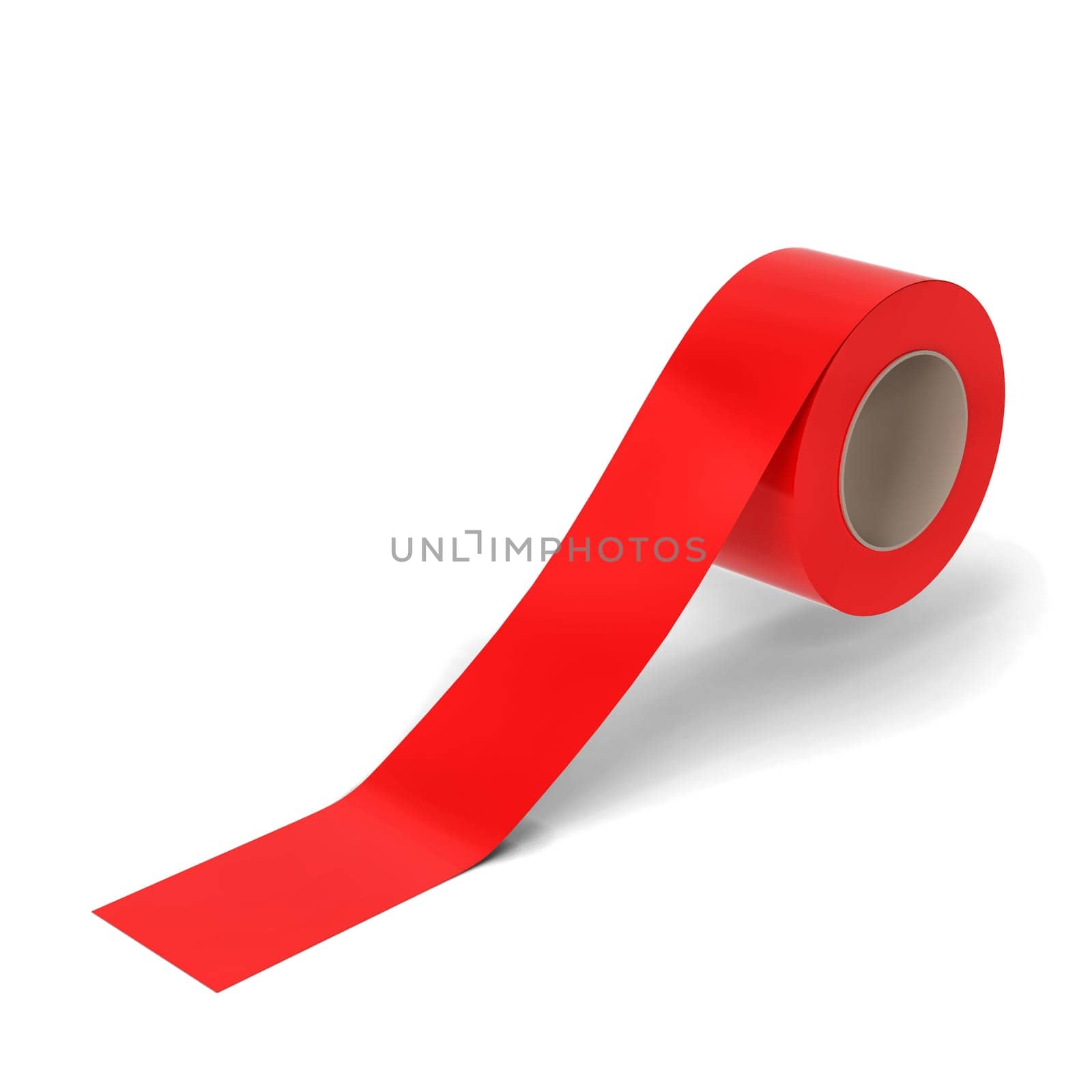 Blank scotch tape. 3d illustration isolated on white background