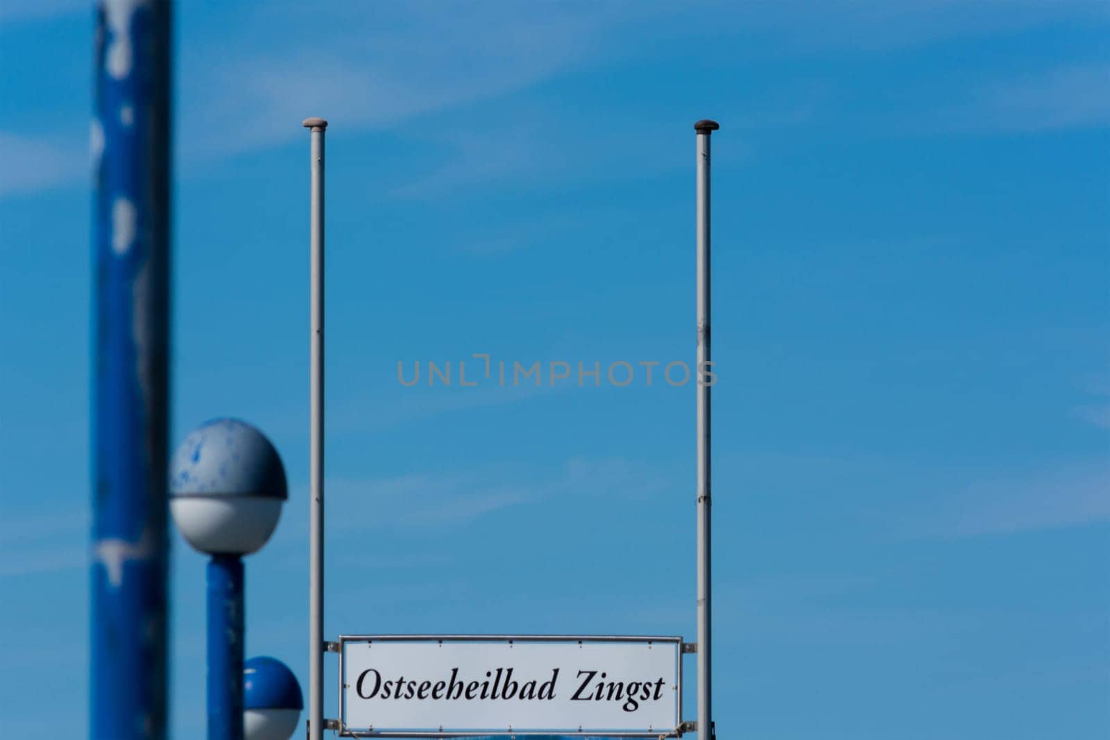 The pier with a diving bell in Zingst / Germany
