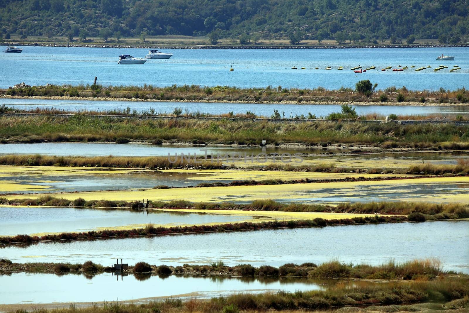 Abandoned salt fields near Portoroz in Slovenia