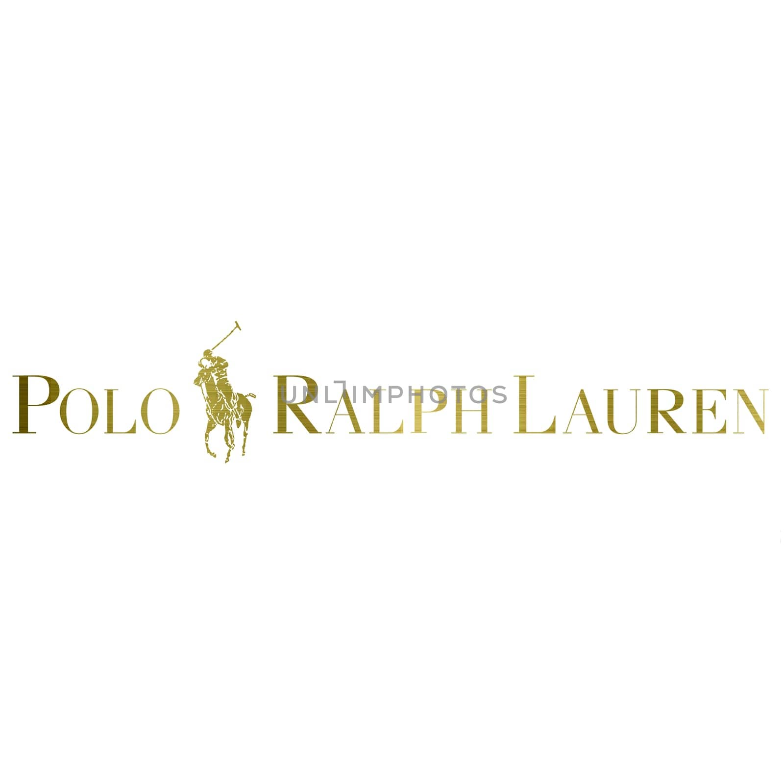 polo ralph lauren logo golden metallic fashion luxury brand clothes illustration