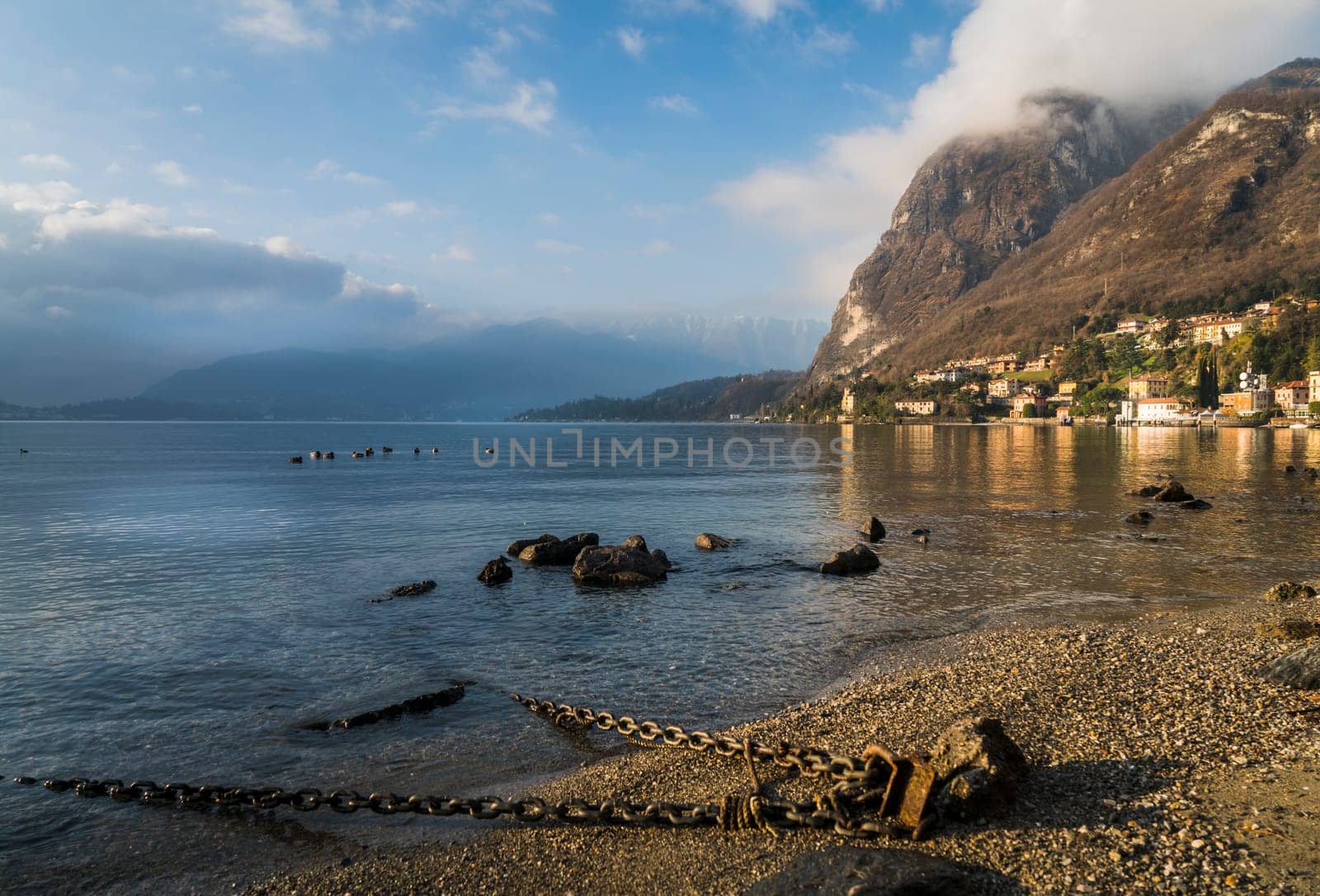 Beautiful morning in Mennagio, Lake Como, Italy.