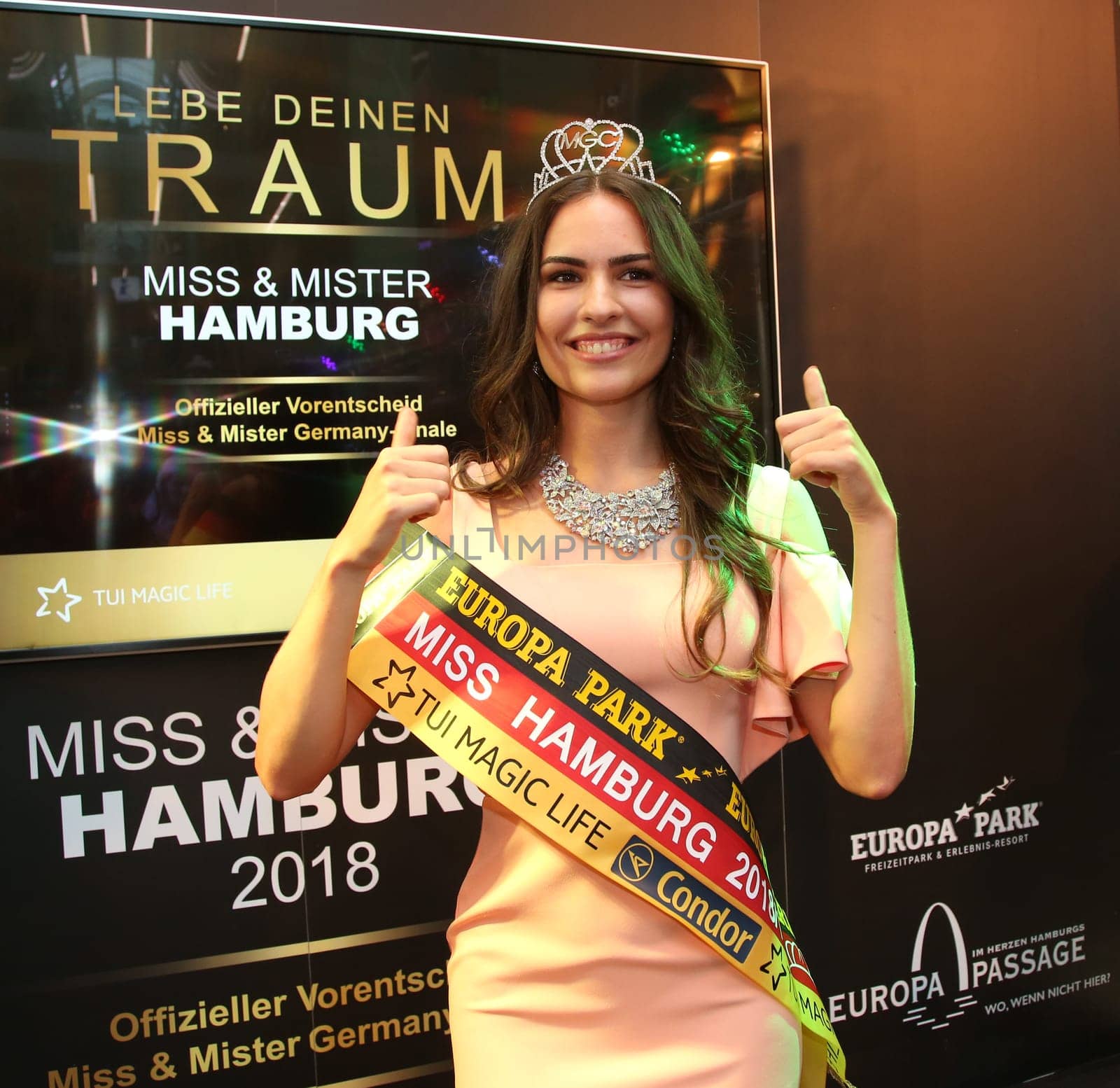 Pricilla Klein,  Miss Hamburg 2018 Winner ,.Miss & Mister Hamburg modelcontest   2018 at the  Europapassage Hamburg . 31.08.2018