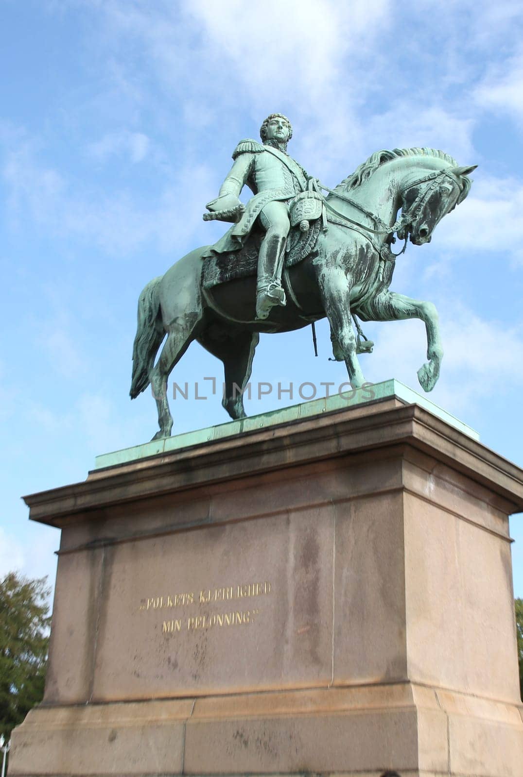 Statue Folkerts Kærlighed from Norway Impression at the Castle in Oslo , Norway