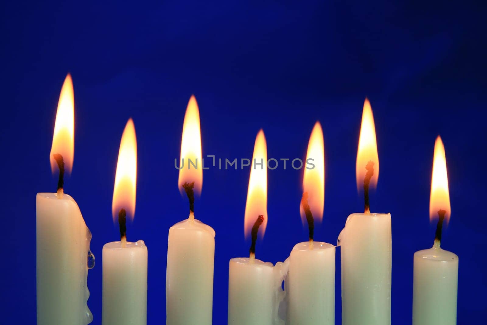 seven candles for Christmas