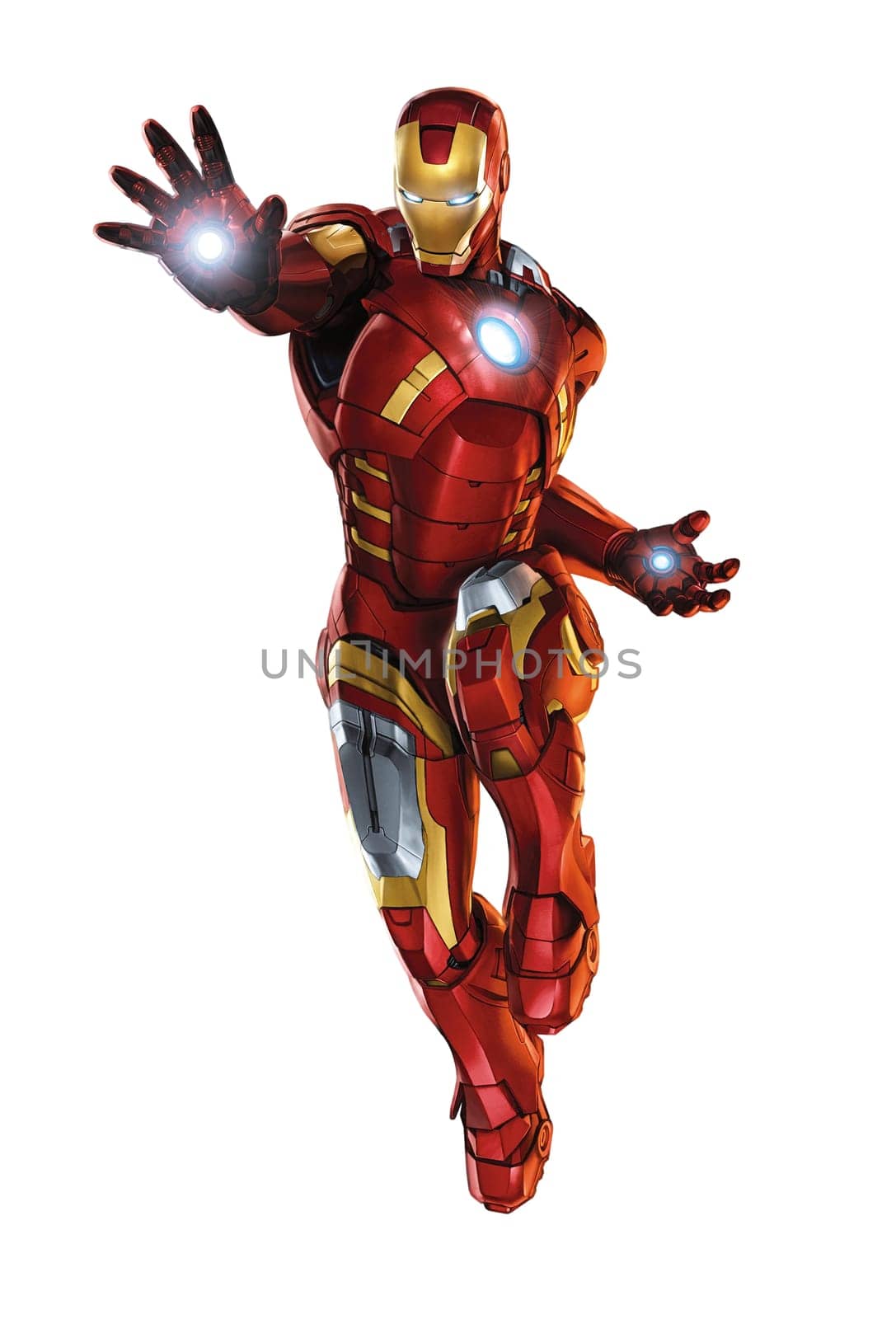 ironman military warrior heroes illustration hand light