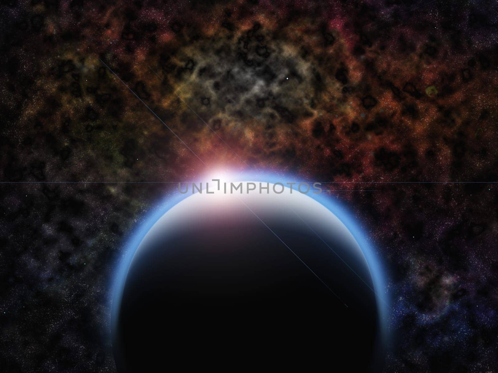 Black Planet and Sun Eclipse
