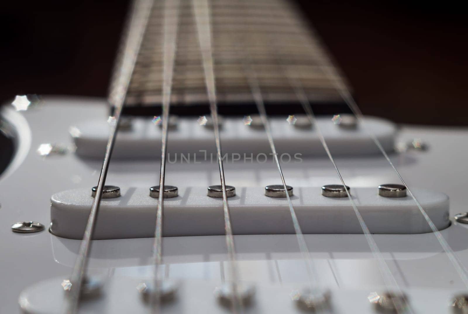 The Vintage guitar stratakaster system close up.