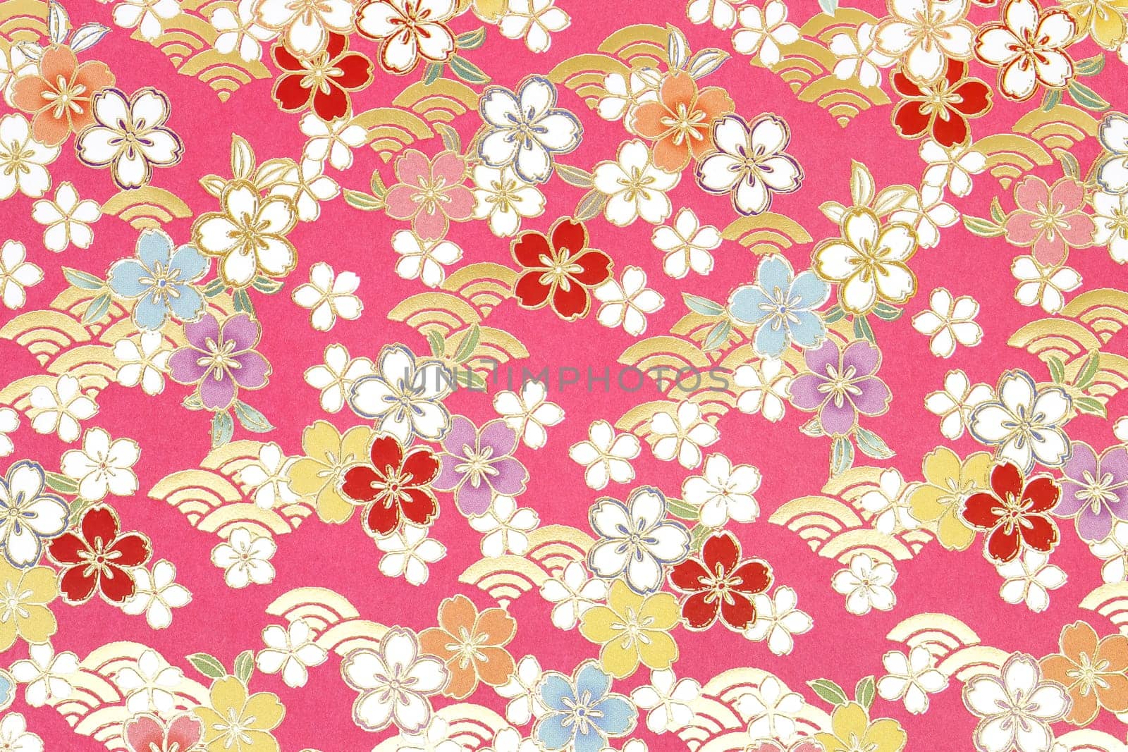 Traditional Japanese pattern origami paper, texture background