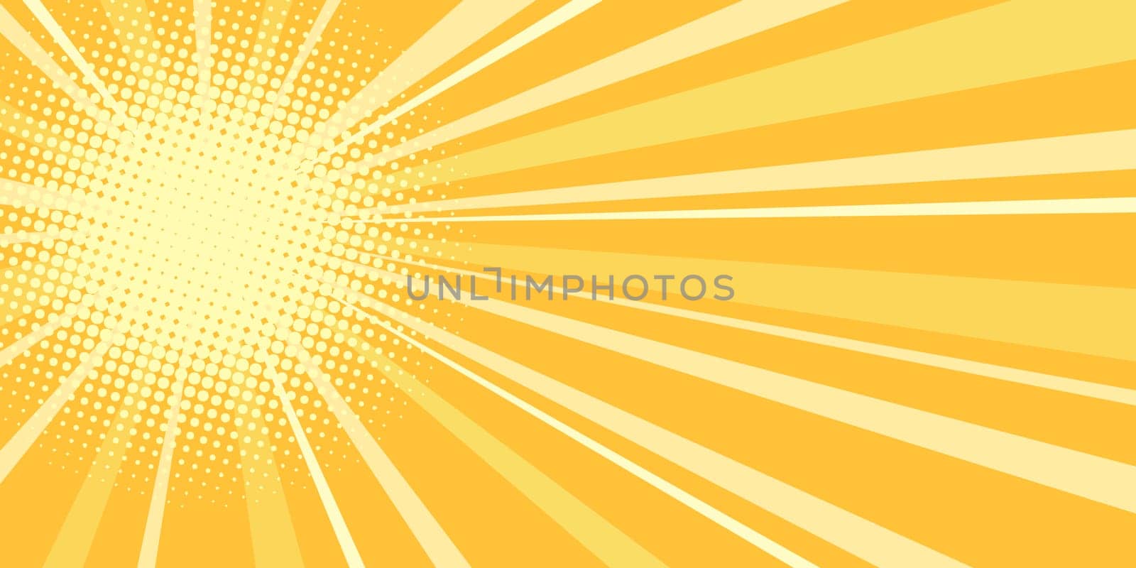 yellow sun pop art background. Pop art retro vector illustration vintage kitsch