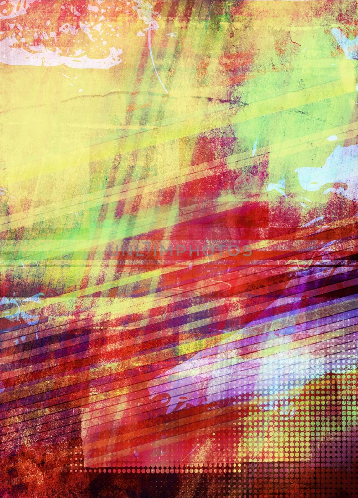 mixed media background - flat collage
