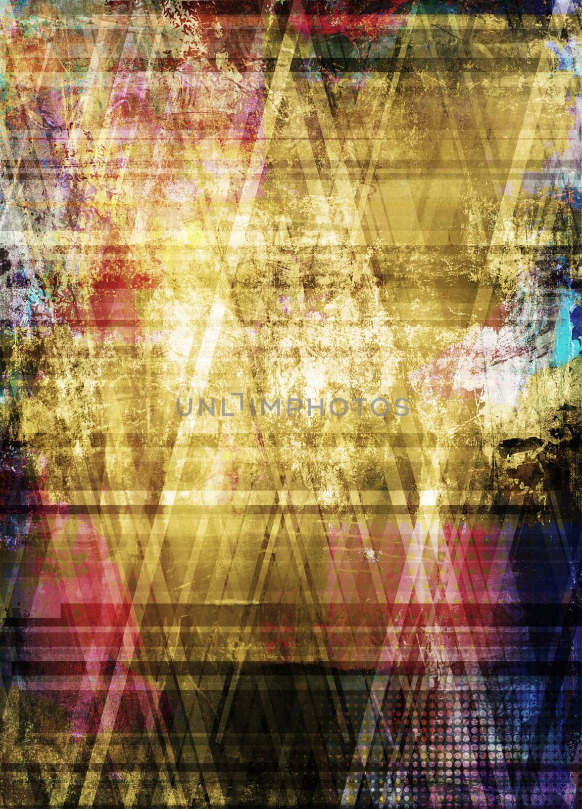 mixed media background - flat collage