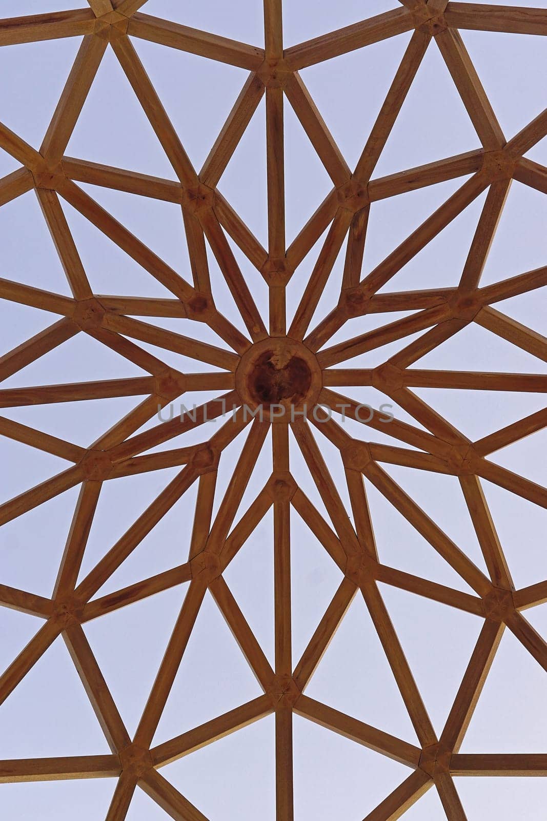 Wooden ceiling structure star shape in Kuwait