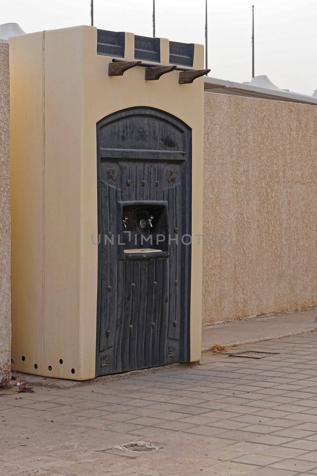 Public drinking fountain tap water faucet Kuwait