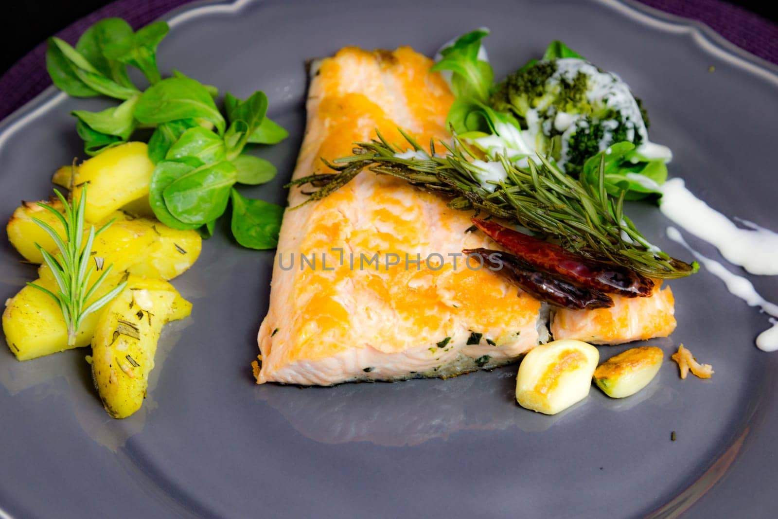 Salmon with potatoes