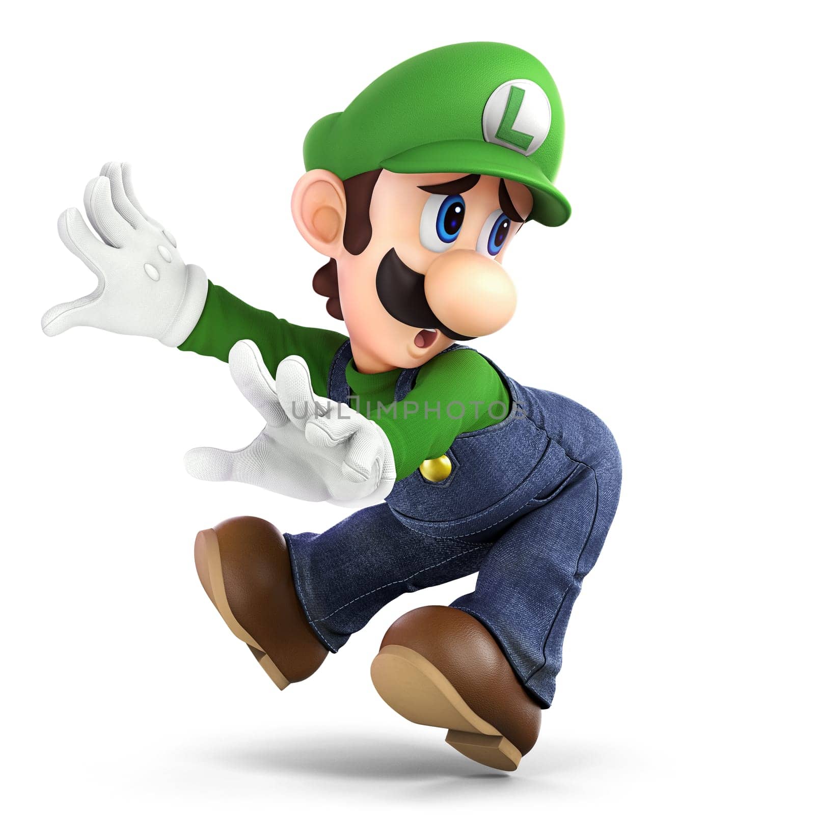 Luigi character illustration green color video game
