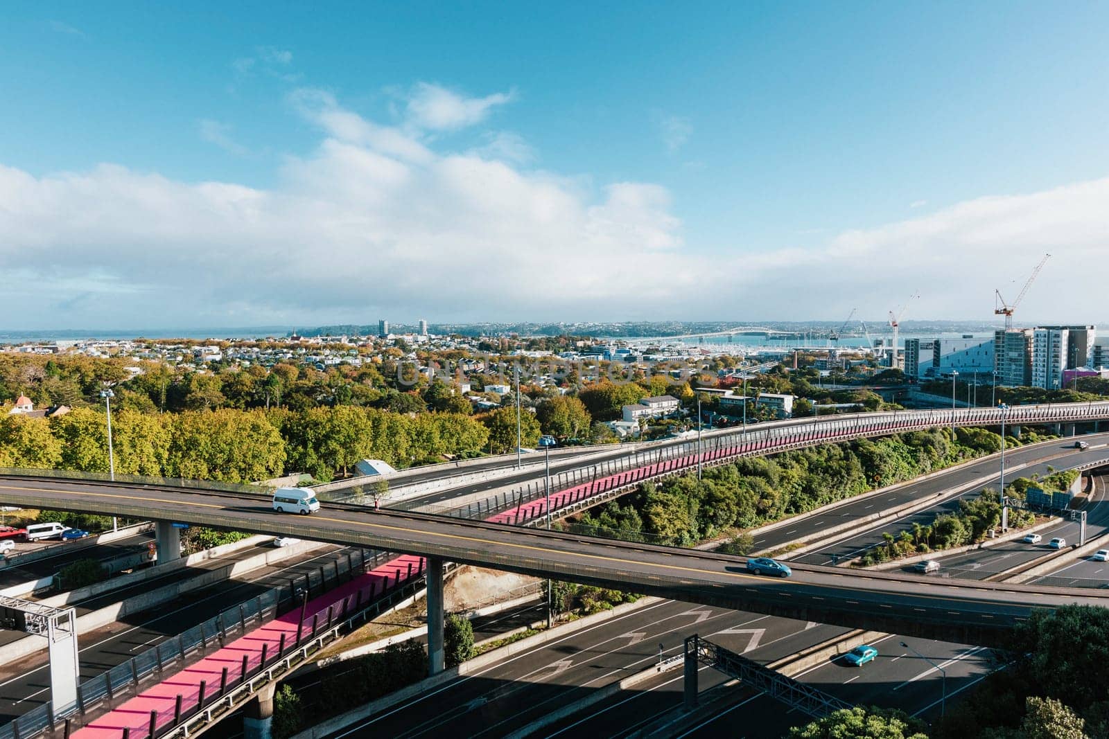 View of central business district of Auckland, New Zealand daytime