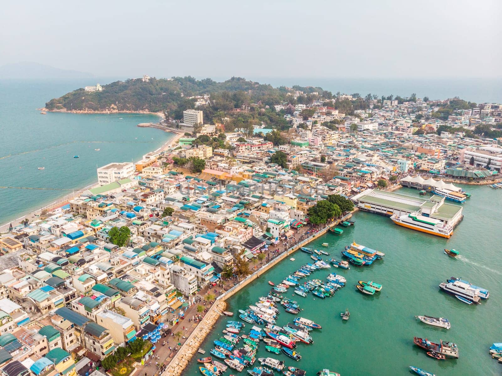 Cheung Chau Island Aerial Shot, Hong Kong