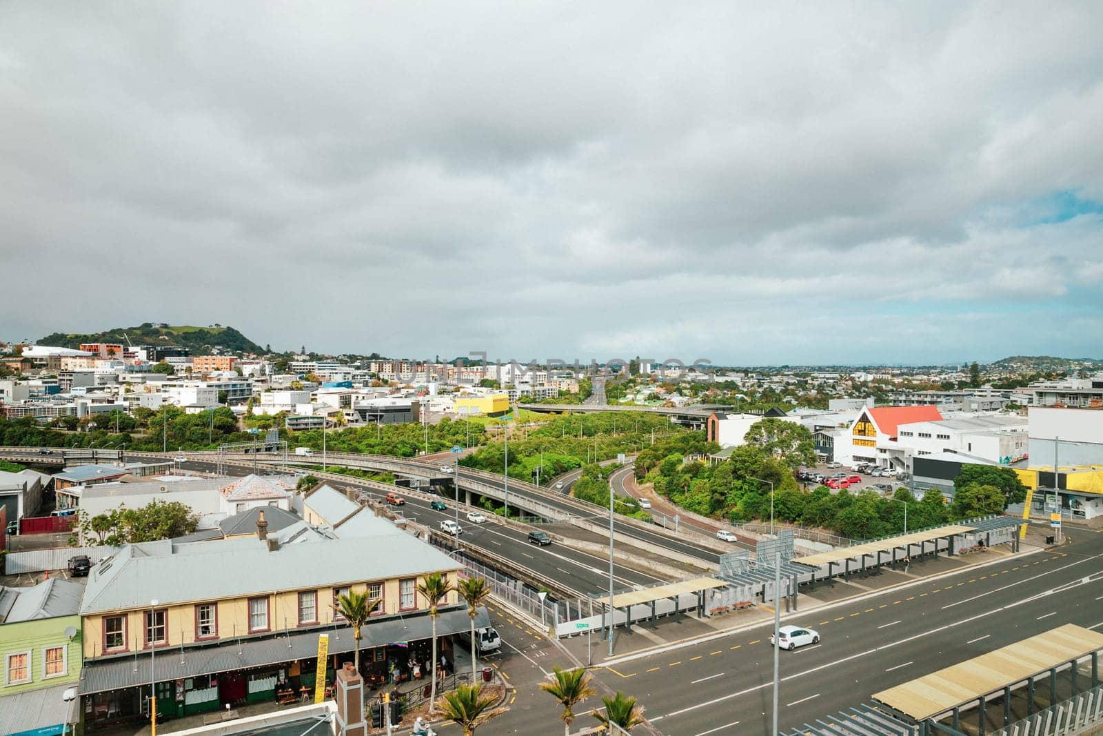 View of central business district of Auckland, New Zealand daytime