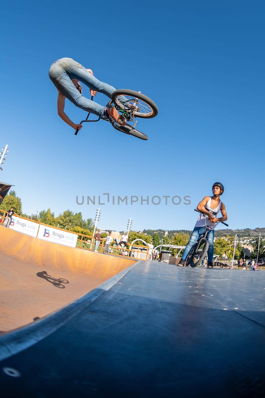 BRAGA, PORTUGAL - OCTOBER 7, 2018: JNoah Rittivoin during the Bowl Session Event.