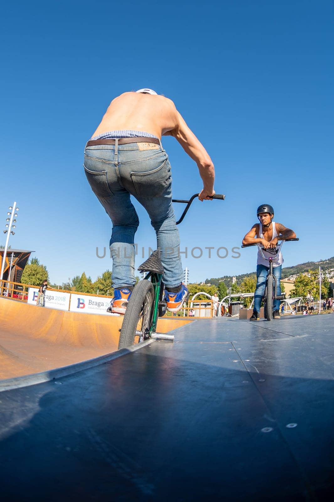 BRAGA, PORTUGAL - OCTOBER 7, 2018: JNoah Rittivoin during the Bowl Session Event.