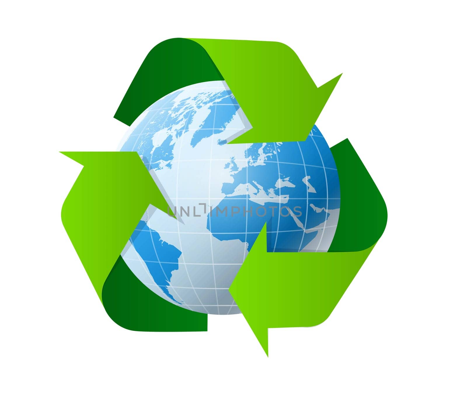 earth recycle environment conservation ecology protection illustration
