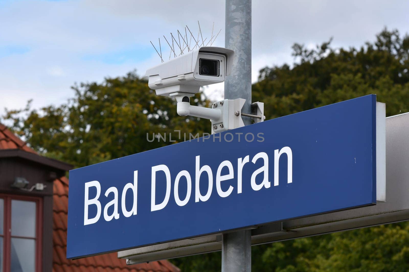 Video surveillance at a German railway station