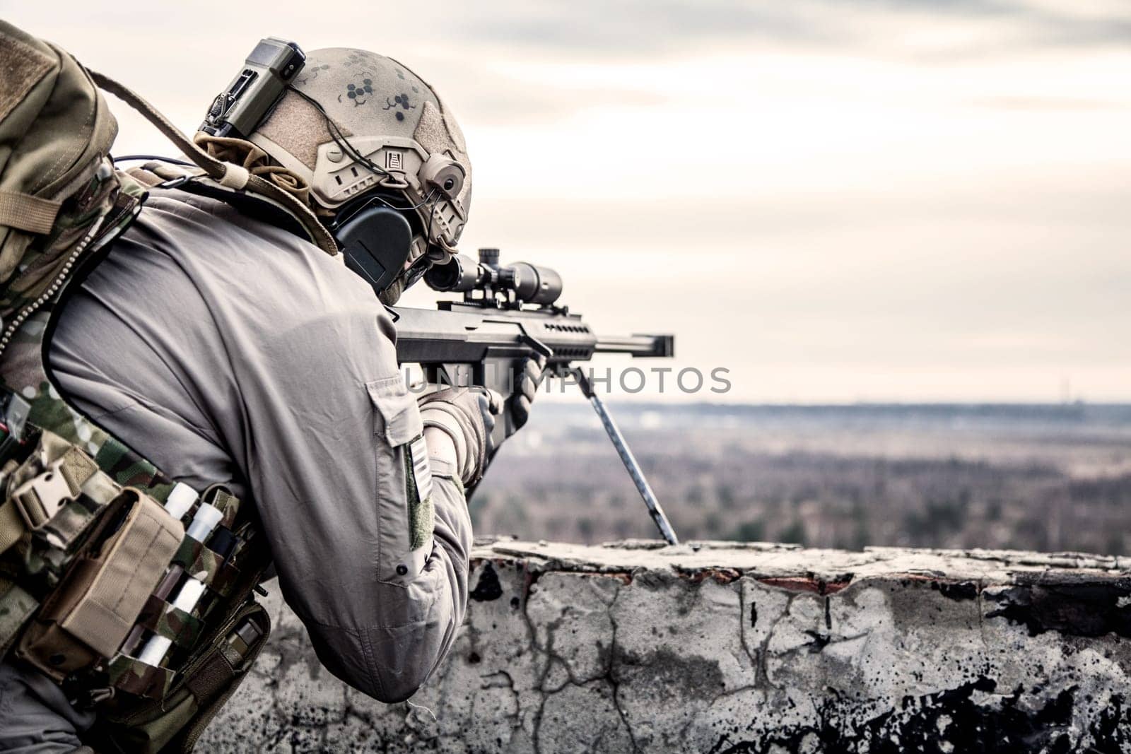 U.S. Army sniper during the military operation