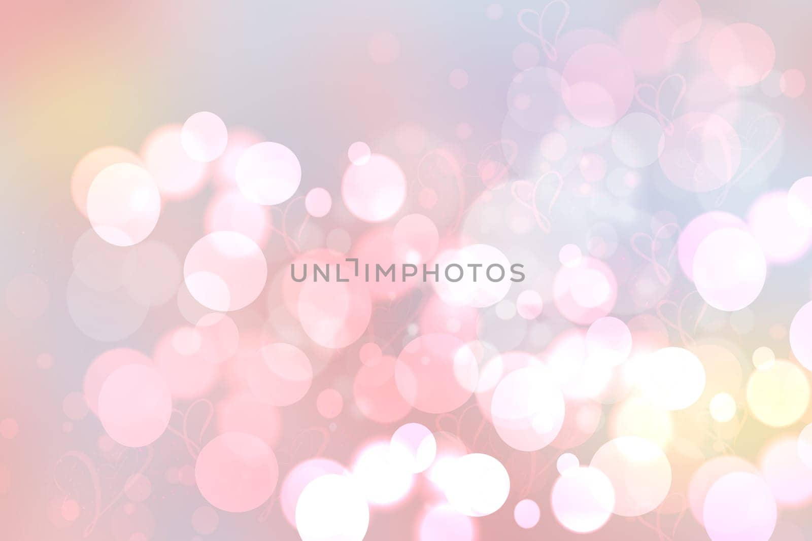 Festive pink bright abstract Bokeh, colorful gradient defocused and pastel colored. Beautiful texture.