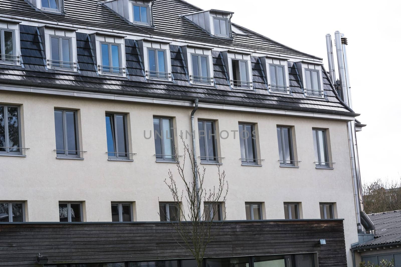 BAD HONNEF, GERMANY - MARCH 27, 2016:.Former school building business school St Anno school brothers in Bad Honnef in Germany on the Rhine.